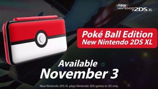New Nintendo 2DS XL Pokeball Edition