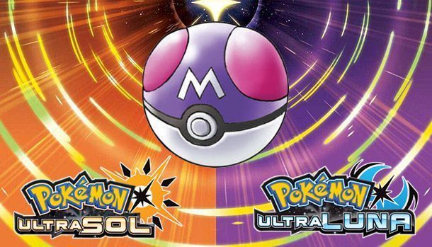 Masterball Pokémon Ultrasol y Pokémon Ultraluna