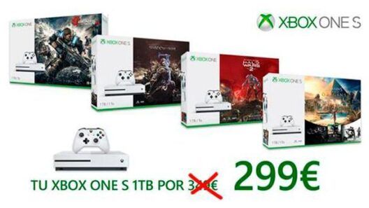Xbox One S 1 Tb Pack 299€
