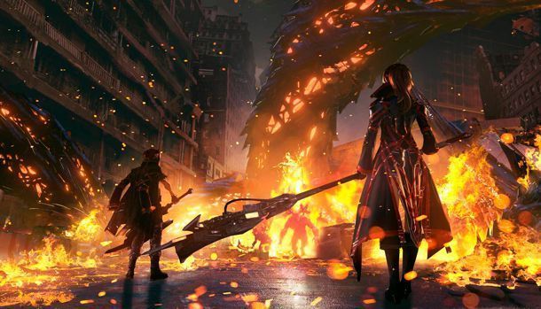 Ciudad de las Llamas Caídas Code Vein