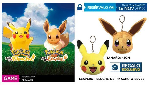 GAME Regalo Reserva Pokémon Let's GO