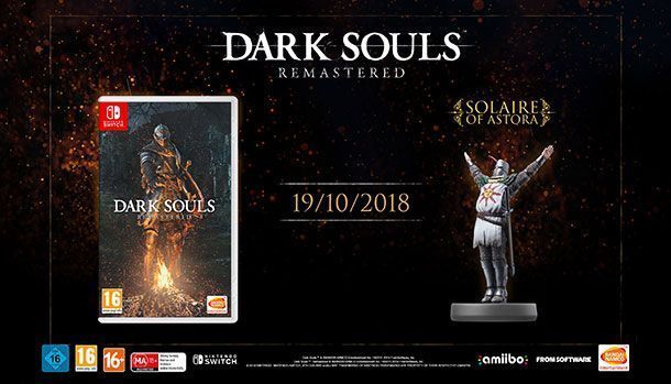 Dark Souls Remastered Nintendo Switch Amiibo