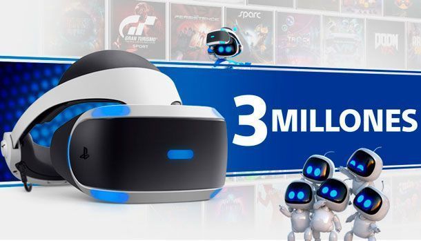 PS VR 3 millones