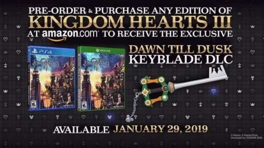 Kingdom Hearts III DLC Amazon Keyblade Dawn Till Dusk