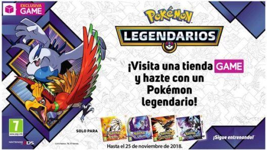 Pokémon Legendarios Lugia Ho-Oh Evento GAME