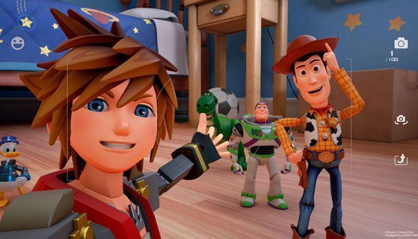 Kingdom Hearts III Modo Foto Selfie