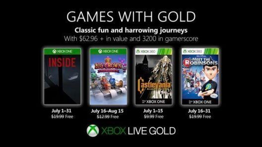 Games with Gold Julio 2019