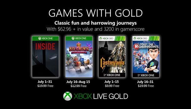 Games with Gold Julio 2019