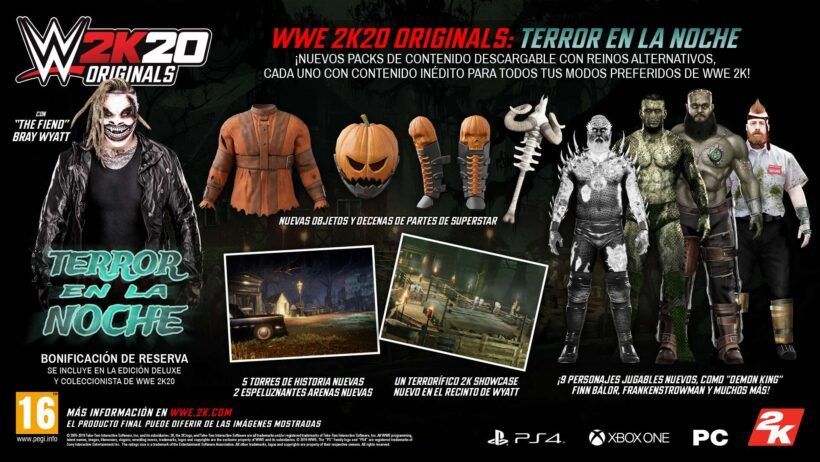 WWE 2K20 Originals Terror en la noche
