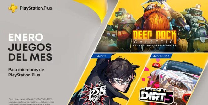 Juegos PlayStation Plus Enero 2022 662x335 - Deep Rock Galactic, Persona 5 Strikers y más son los 'Juegos del Mes' de PS Plus para Enero de 2022