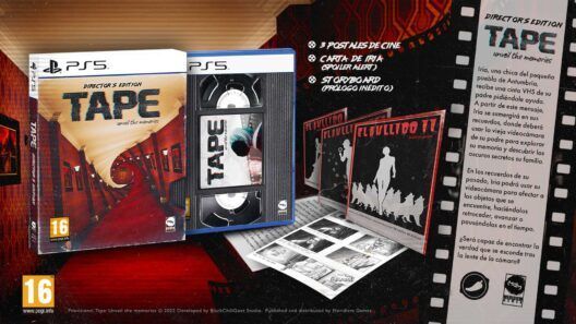 Bodegón de la Director's Edition de TAPE: Unveil the Memories